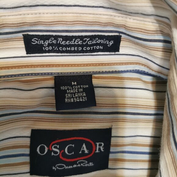 Vintage Oscar de la Renta striped short sleeve button down 0040 Oscar de la Rent - Picture 5 of 6